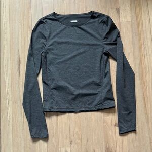 MFF Gray Long Sleeve Luxe Base Layer Top